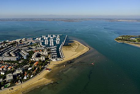 Aereal view of Lignano Sabbiadoro